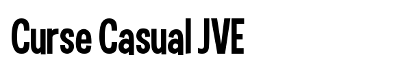 Curse Casual JVE font preview